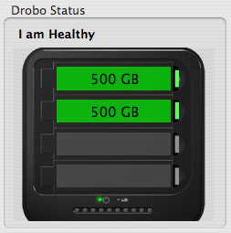 Drobo speaks in first person.