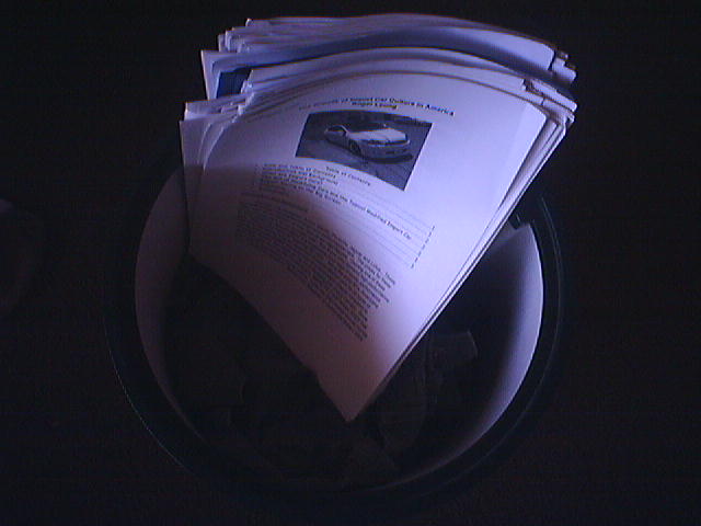 laundry and term papers, to be done this weekend