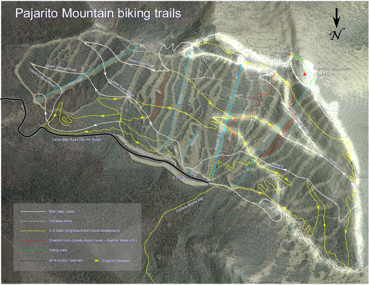 Pajarito Mountain Ski Adventure Map!