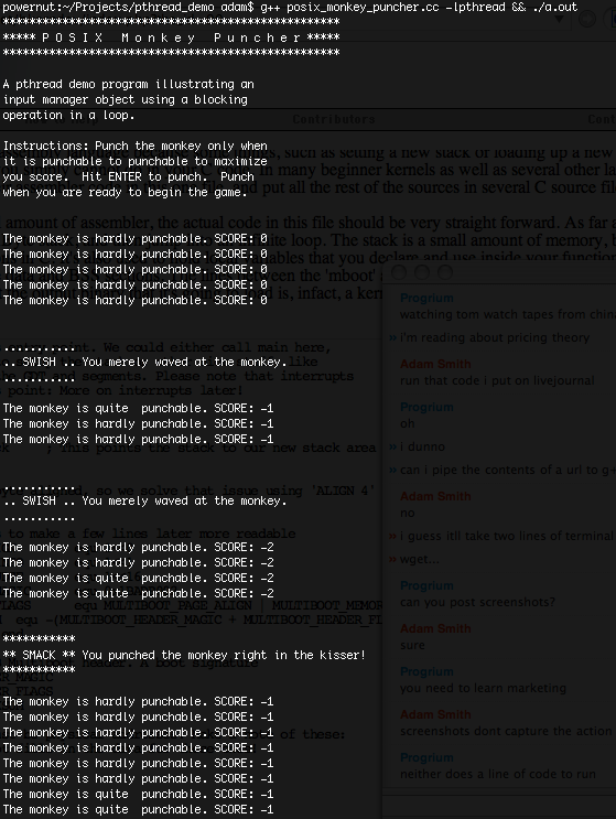 POSIX Monkey Puncher