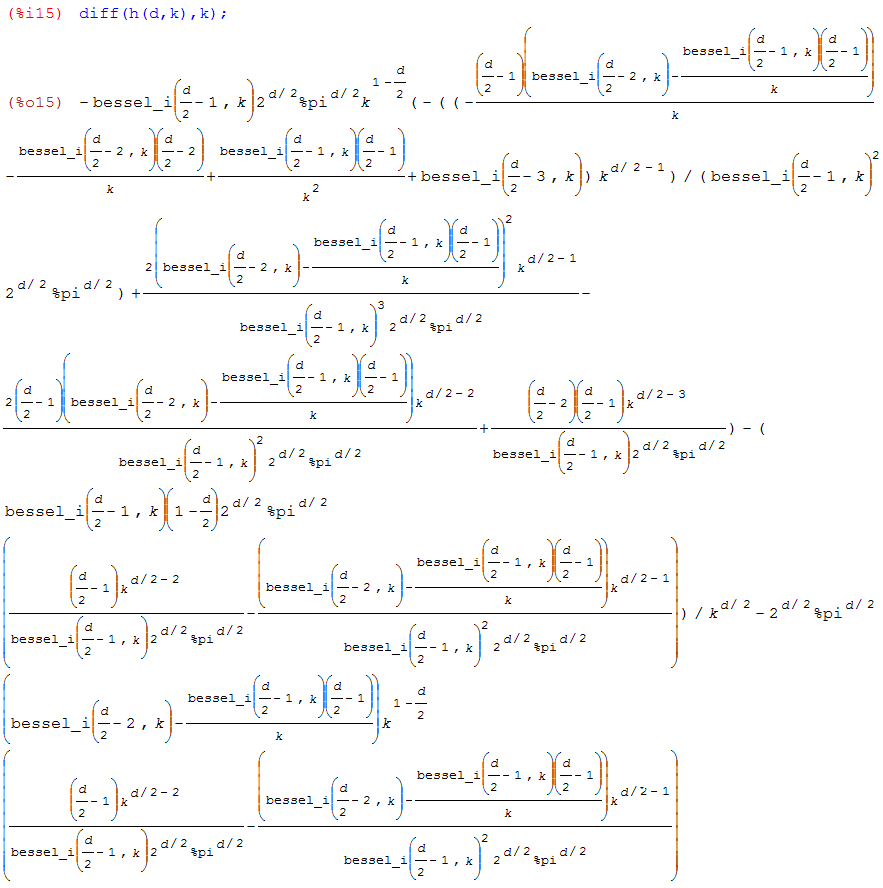 second cumulant of the von mises-fisher distribution in d dimensions