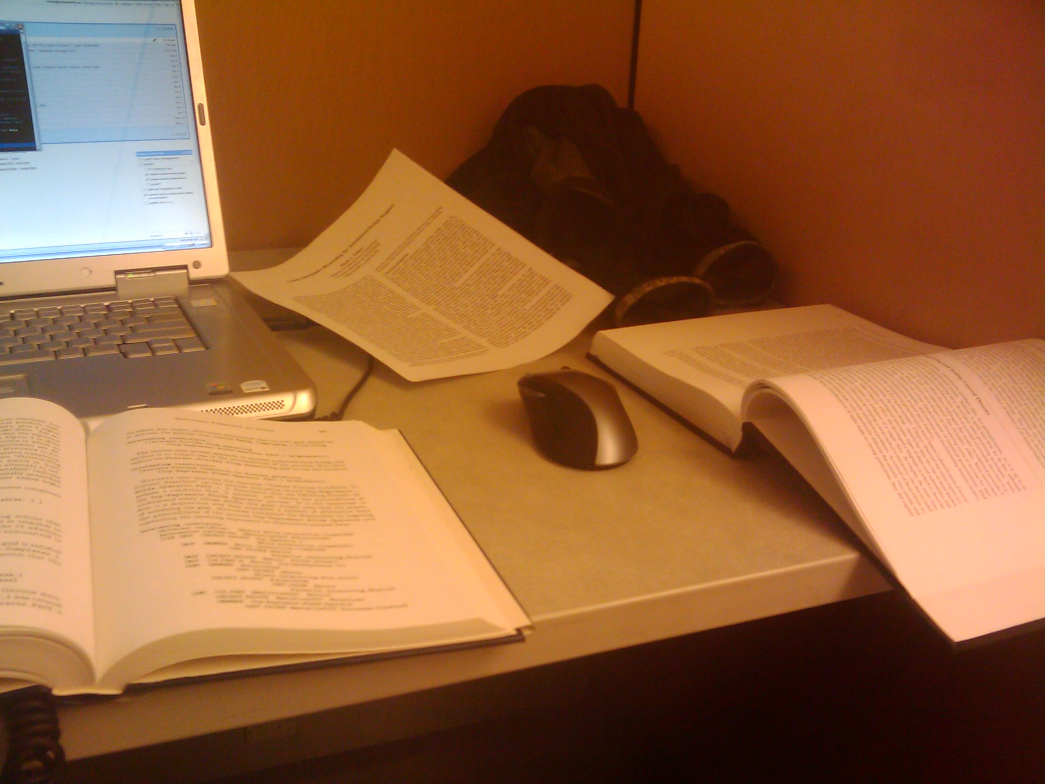 it actually looks like I'm doing real "research" with all these books