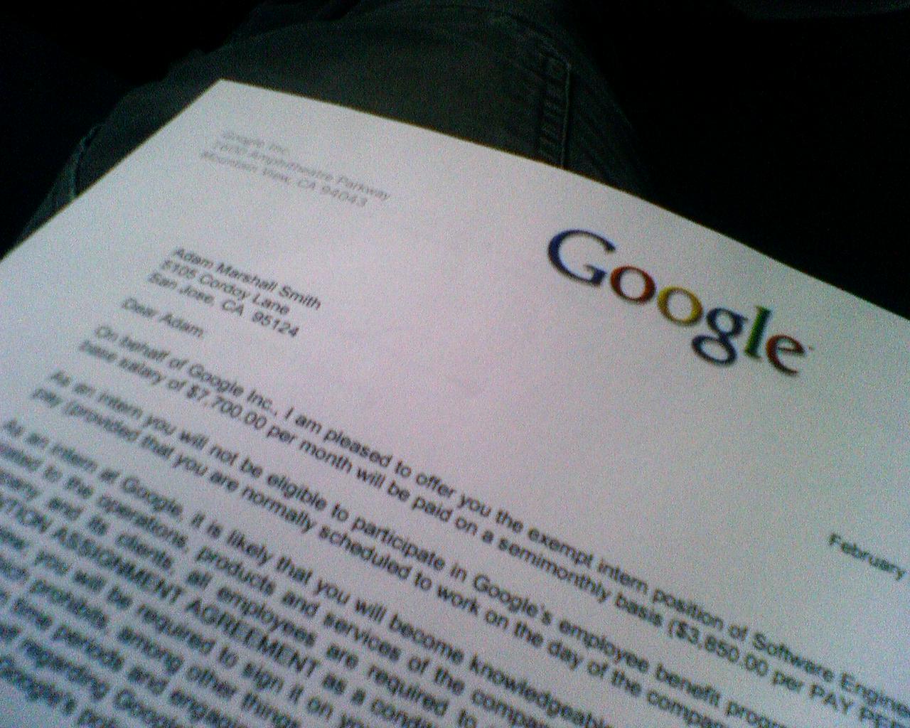 google letter