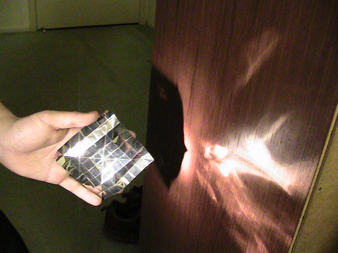 accordian pleat with metalized mylar