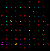 A generated chess maze for the rook agent against five knights