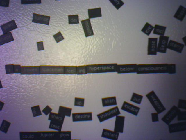 Is a frozen spaceman feeling hyperspace below conscious?