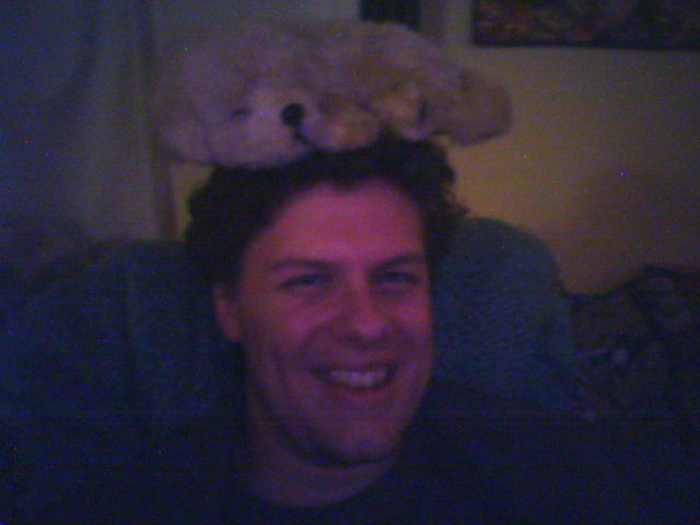 psuedog sleeps with a buddy