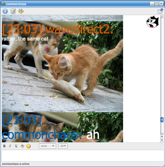 lolcats + meebo = meeblol?