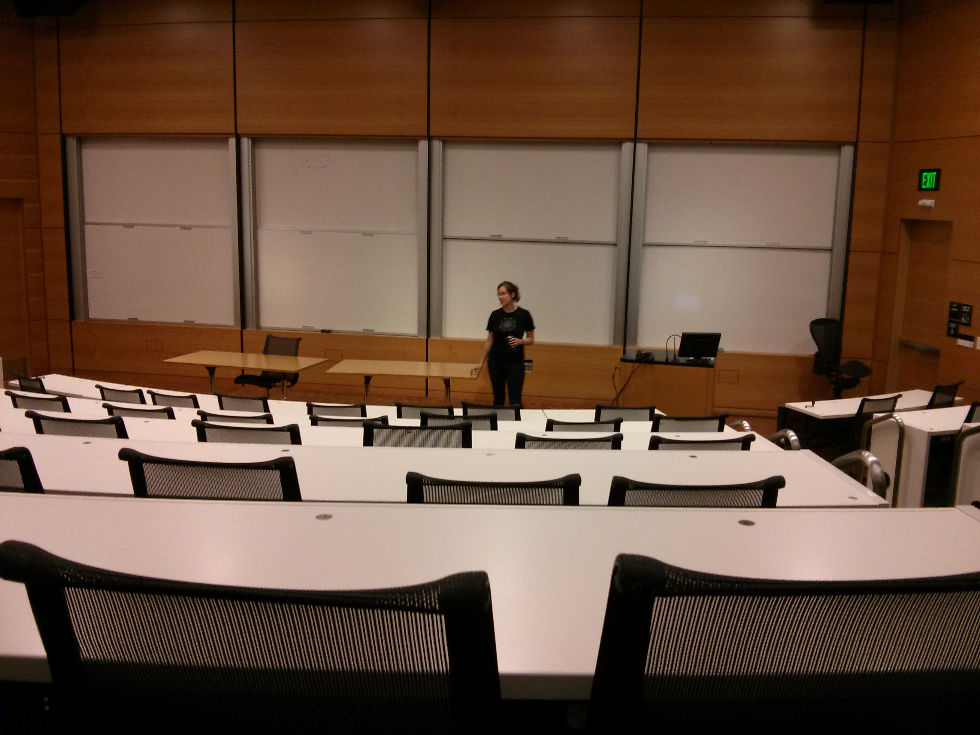 Kathleen gives a lecture and nooooobody cares